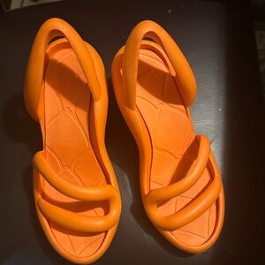 Vibrant Orange Sandals